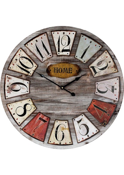 SAAT00389 Ahşap Duvar Saati Ebat 70 cm