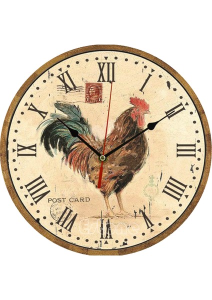 SAAT00271 Ahşap Duvar Saati Ebat 70 cm