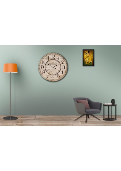 SAAT00426 Ahşap Duvar Saati Ebat 70 cm modelleri