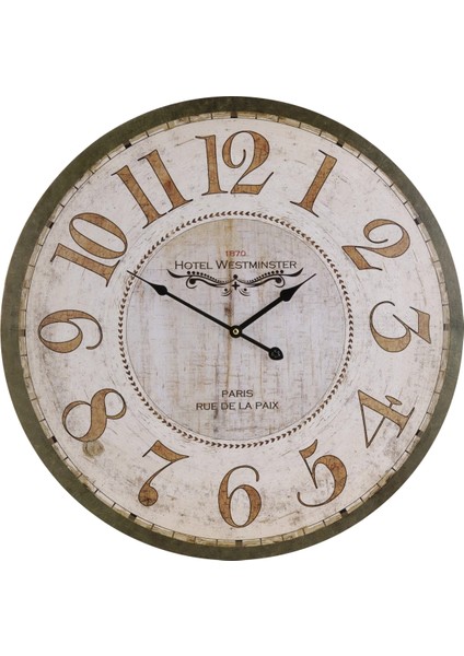 SAAT00105 Ahşap Duvar Saati Ebat 70 cm