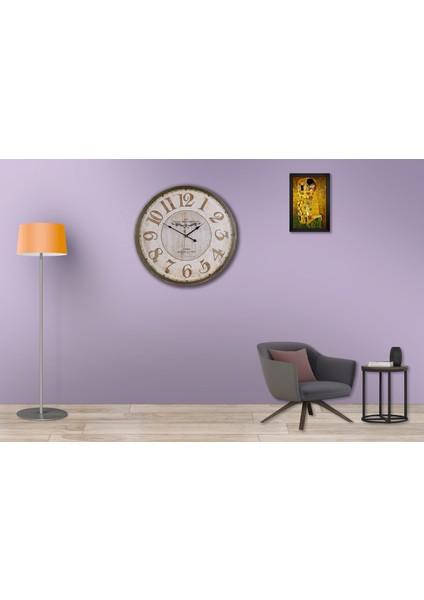 SAAT00105 Ahşap Duvar Saati Ebat 70 cm modelleri