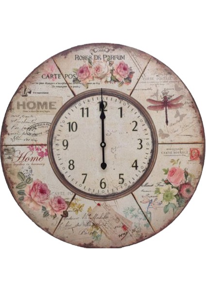 SAAT00381 Ahşap Duvar Saati Ebat 70 cm