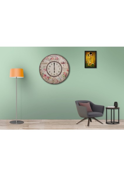 SAAT00381 Ahşap Duvar Saati Ebat 70 cm fiyatları
