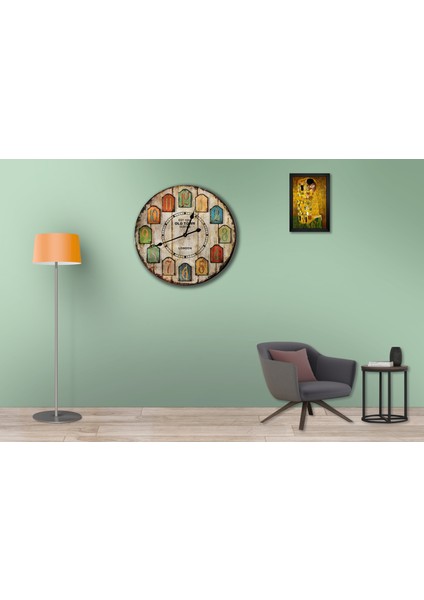 SAAT00228 Ahşap Duvar Saati Ebat 70 cm fiyatları