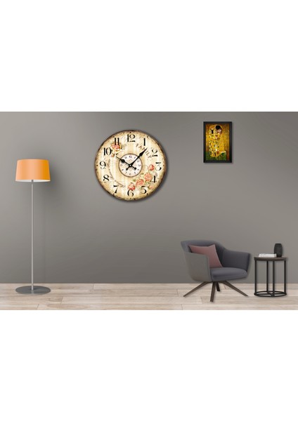 SAAT00265 Ahşap Duvar Saati Ebat 70 cm modelleri