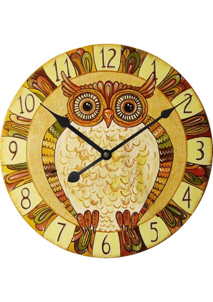 SAAT00118 Ahşap Duvar Saati Ebat 70 cm