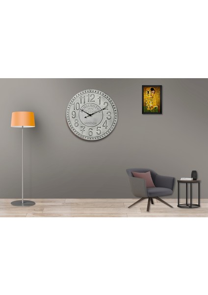 SAAT00249 Ahşap Duvar Saati Ebat 70 cm fiyatları