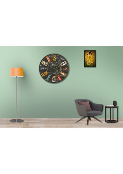 SAAT00042 Ahşap Duvar Saati Ebat 70 cm modelleri