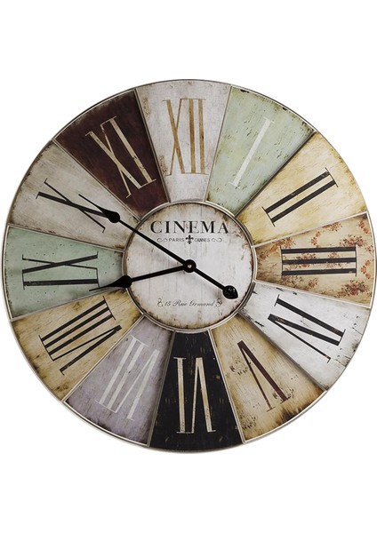 SAAT00112 Ahşap Duvar Saati Ebat 70 cm