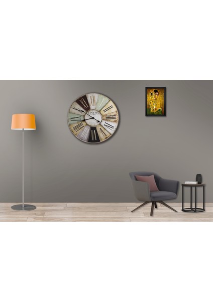 SAAT00112 Ahşap Duvar Saati Ebat 70 cm modelleri