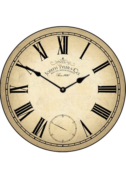 SAAT00269 Ahşap Duvar Saati Ebat 70 cm