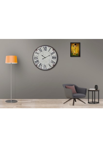SAAT00013 Ahşap Duvar Saati Ebat 70 cm