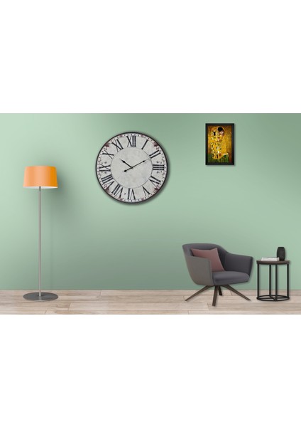SAAT00013 Ahşap Duvar Saati Ebat 70 cm