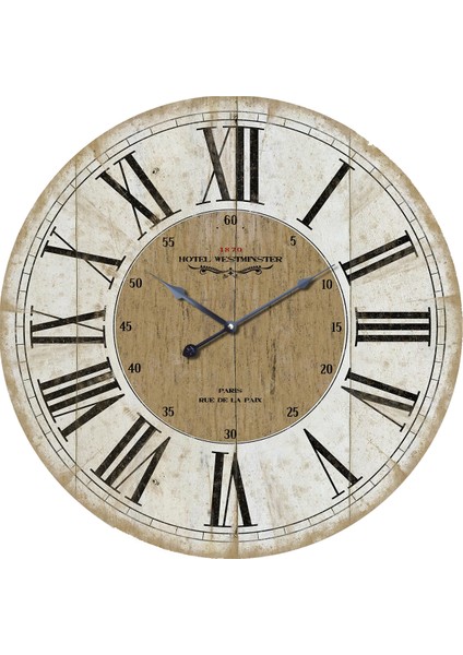 SAAT00122 Ahşap Duvar Saati Ebat 70 cm