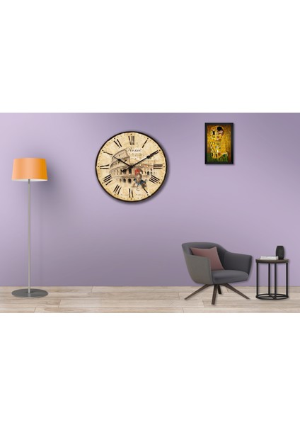 SAAT00355 Ahşap Duvar Saati Ebat 70 cm fiyatları