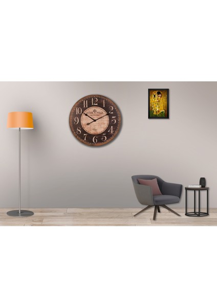 SAAT00133 Ahşap Duvar Saati Ebat 70 cm modelleri