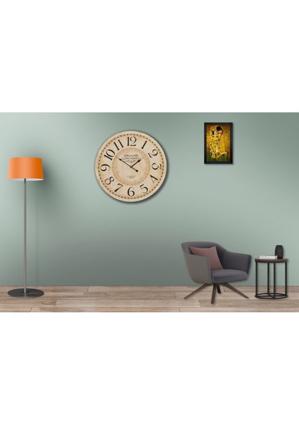 SAAT00427 Ahşap Duvar Saati Ebat 70 cm fiyatları
