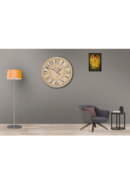 SAAT00427 Ahşap Duvar Saati Ebat 70 cm modelleri