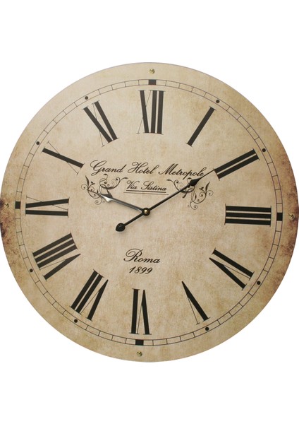 SAAT00036 Ahşap Duvar Saati Ebat 70 cm