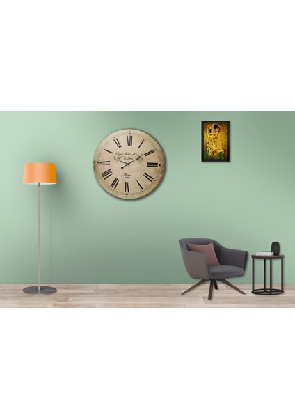 SAAT00036 Ahşap Duvar Saati Ebat 70 cm fiyatları