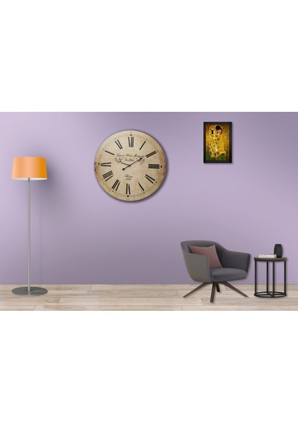 SAAT00036 Ahşap Duvar Saati Ebat 70 cm modelleri