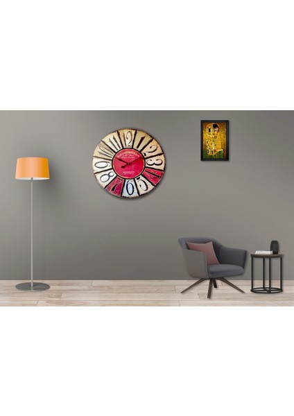 SAAT00085 Ahşap Duvar Saati Ebat 70 cm modelleri