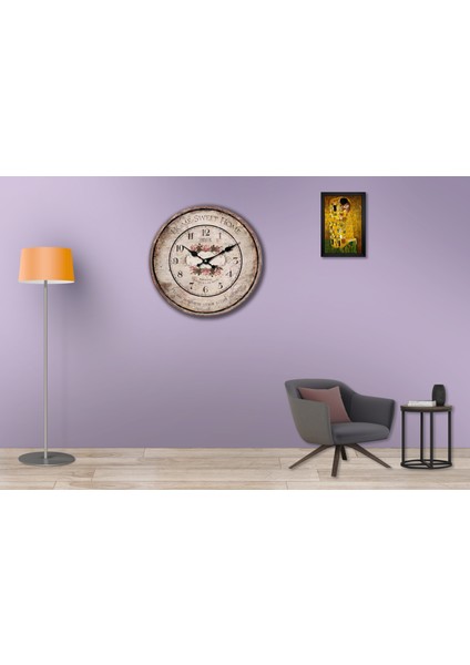 SAAT00111 Ahşap Duvar Saati Ebat 70 cm fiyatları