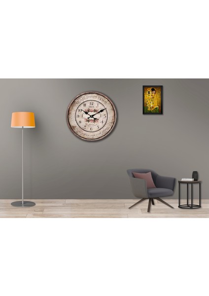 SAAT00111 Ahşap Duvar Saati Ebat 70 cm modelleri