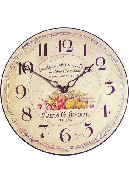 SAAT00127 Ahşap Duvar Saati Ebat 70 cm