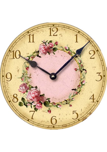 SAAT00024 Ahşap Duvar Saati Ebat 70 cm