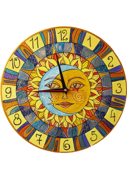 SAAT00274 Ahşap Duvar Saati Ebat 70 cm