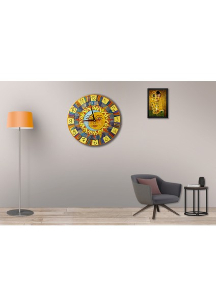 SAAT00274 Ahşap Duvar Saati Ebat 70 cm fiyatları