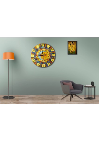 SAAT00274 Ahşap Duvar Saati Ebat 70 cm modelleri