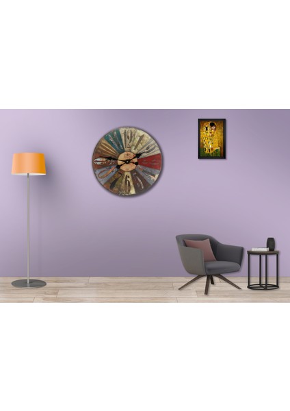 SAAT00360 Ahşap Duvar Saati Ebat 70 cm fiyatları