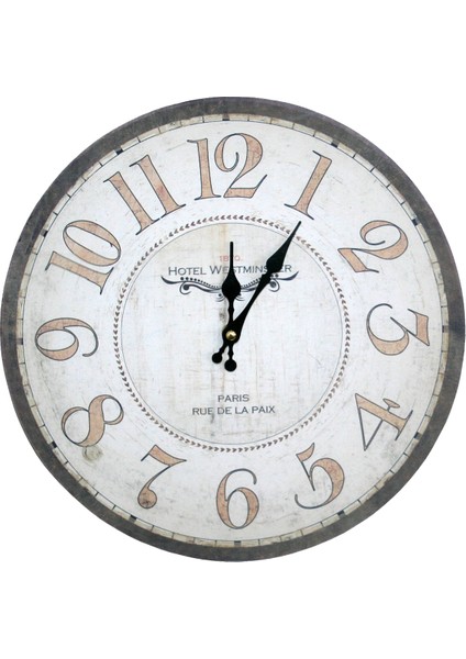 SAAT00446 Ahşap Duvar Saati Ebat 70 cm