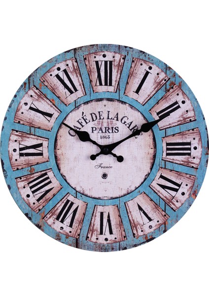 SAAT00052 Ahşap Duvar Saati Ebat 70 cm