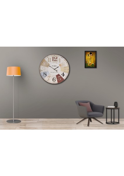 SAAT00103 Ahşap Duvar Saati Ebat 70 cm fiyatları