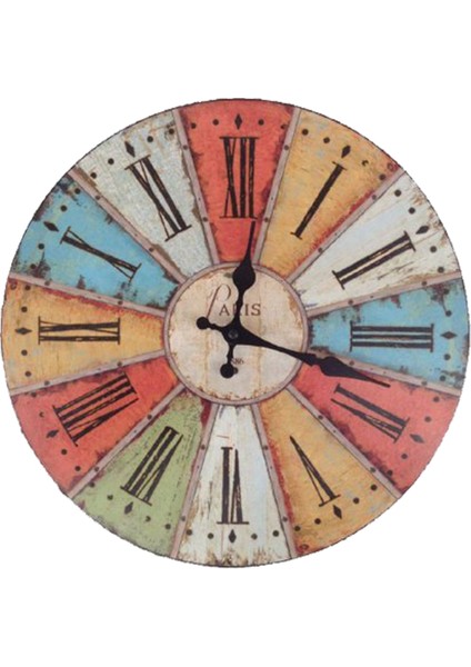 SAAT00368 Ahşap Duvar Saati Ebat 70 cm