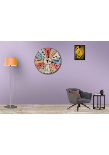 SAAT00368 Ahşap Duvar Saati Ebat 70 cm fiyatları