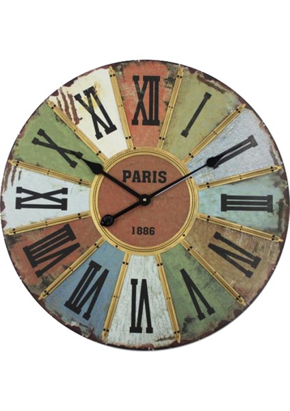 SAAT00176 Ahşap Duvar Saati Ebat 70 cm