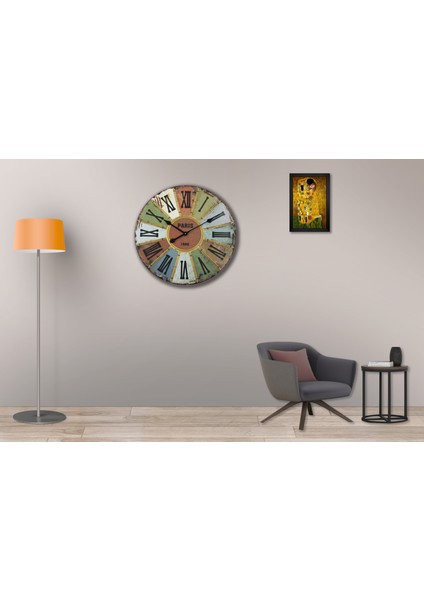 SAAT00176 Ahşap Duvar Saati Ebat 70 cm fiyatları