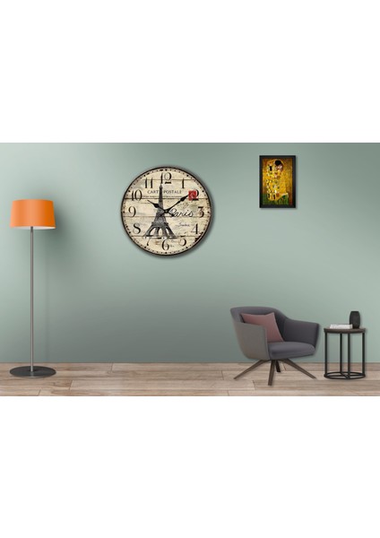 SAAT00266 Ahşap Duvar Saati Ebat 70 cm fiyatları