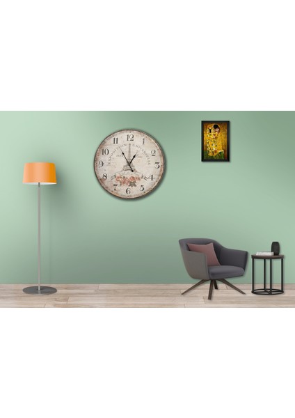 SAAT00424 Ahşap Duvar Saati Ebat 70 cm fiyatları