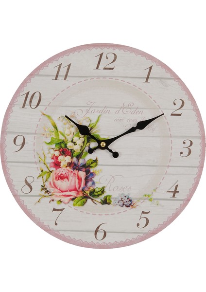 SAAT00435 Ahşap Duvar Saati Ebat 70 cm