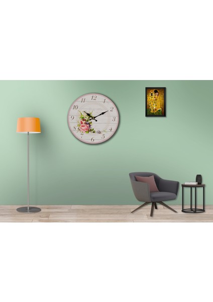 SAAT00435 Ahşap Duvar Saati Ebat 70 cm fiyatları