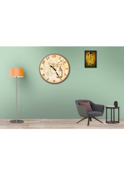 SAAT00462 Ahşap Duvar Saati Ebat 70 cm modelleri