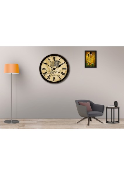 SAAT00465 Ahşap Duvar Saati Ebat 70 cm fiyatları