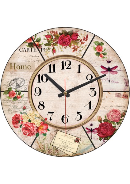 SAAT00303 Ahşap Duvar Saati Ebat 70 cm