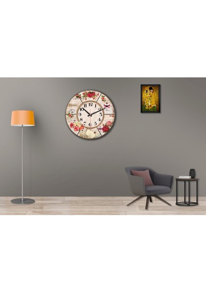 SAAT00303 Ahşap Duvar Saati Ebat 70 cm fiyatları