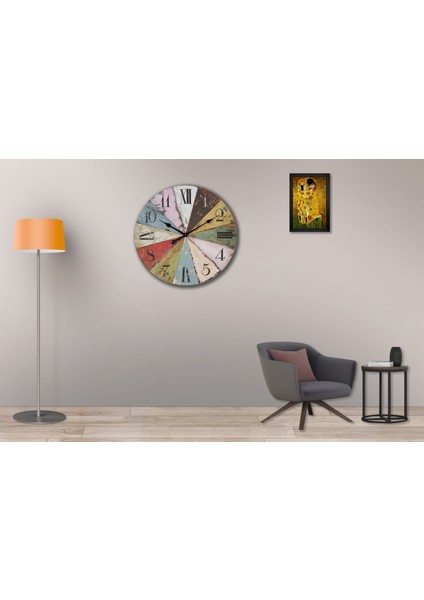 SAAT00073 Ahşap Duvar Saati Ebat 70 cm fiyatları